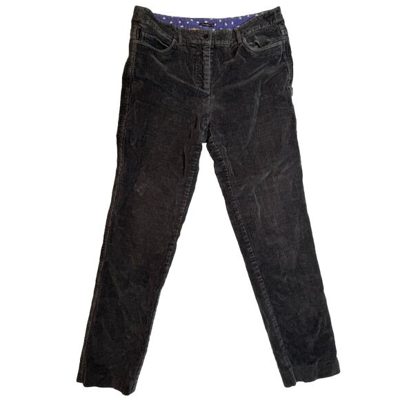J. McLaughlin Black Stretch Velvet Corduroy Pants Women's Size‎ 10 - Picture 1 of 9